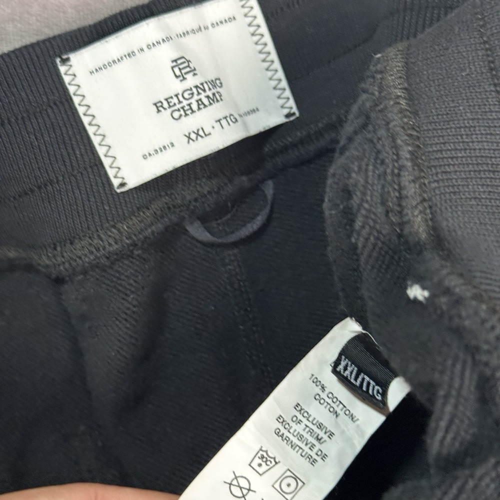 Reigning Champ x Oura Terry Joggers Men's 2XL Black Slim Fit RARE - Picture 8 of 13